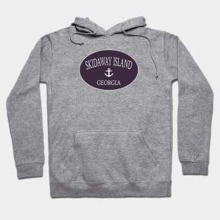 Skidaway Island Georgia Sea Islands Anchor Brown Hoodie